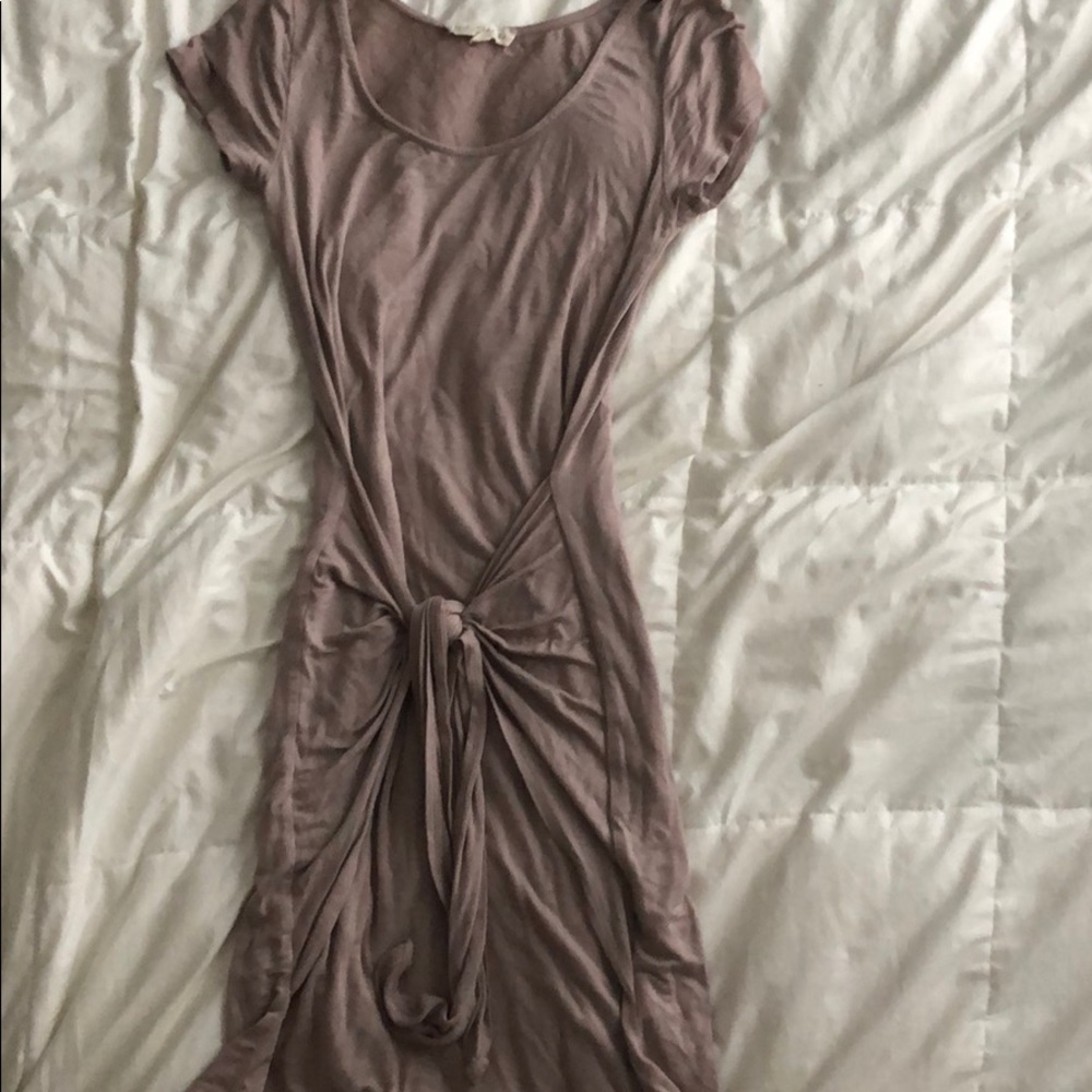 Dark mauve color dress